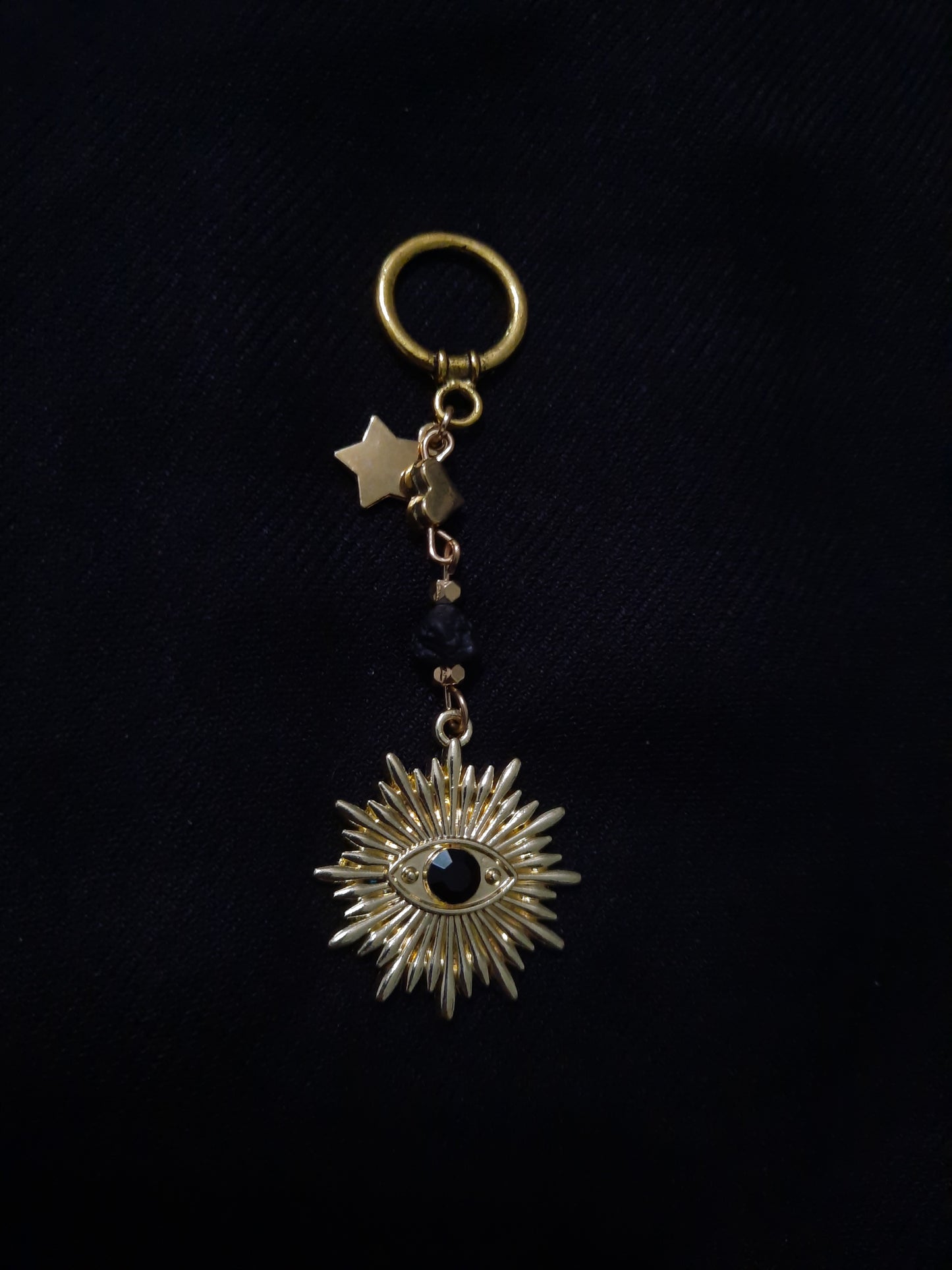 Gold Evil Eye Keychain
