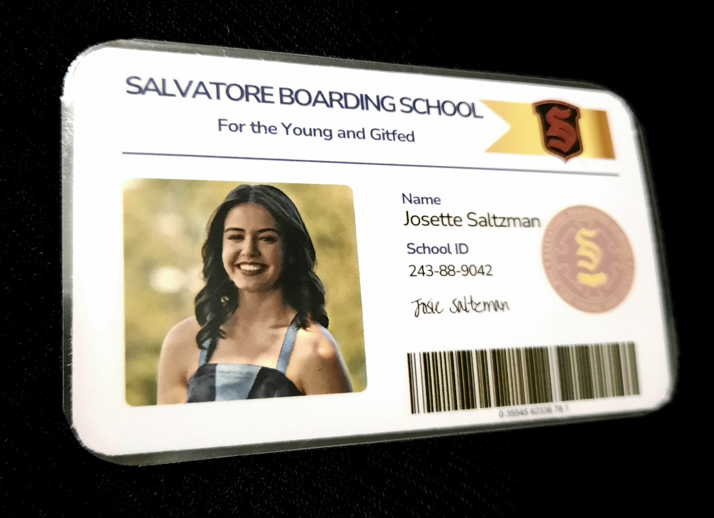 Salvatore Boarding School ID Card