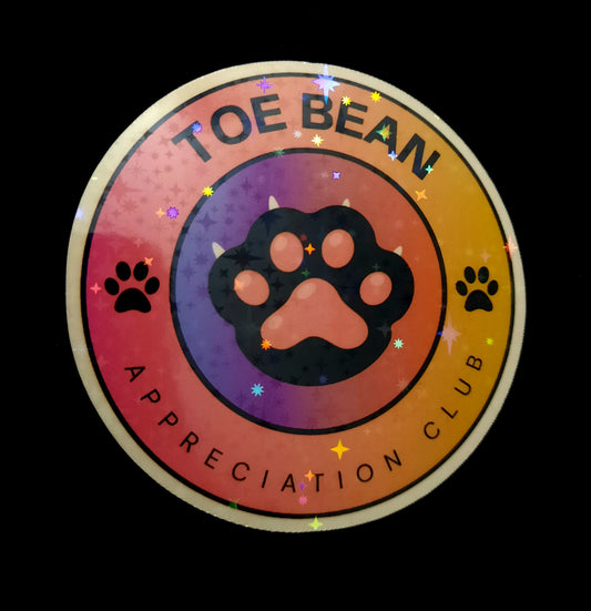 Toe Bean Appreciation Club Sticker