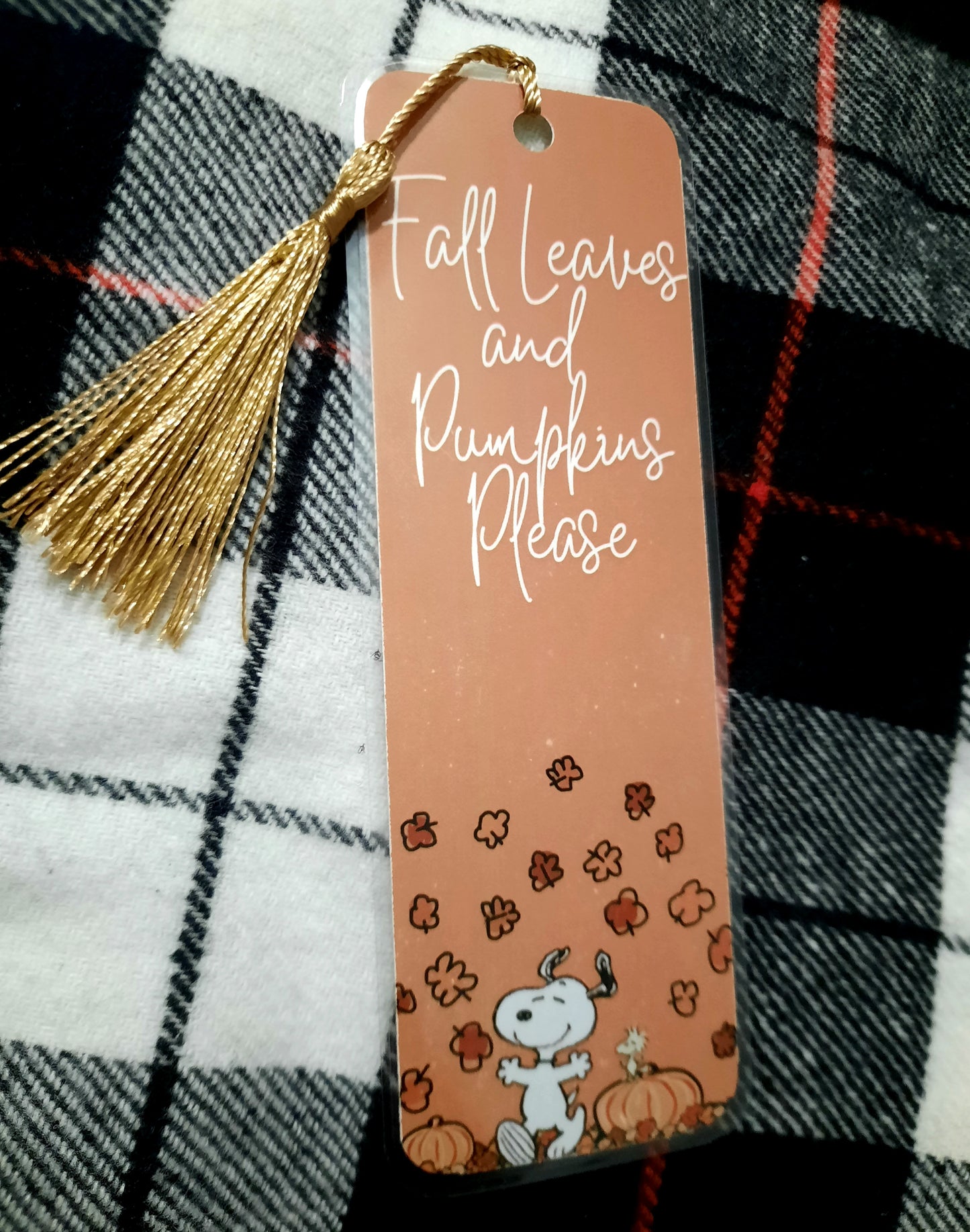 Autumn Snoopy Bookmark