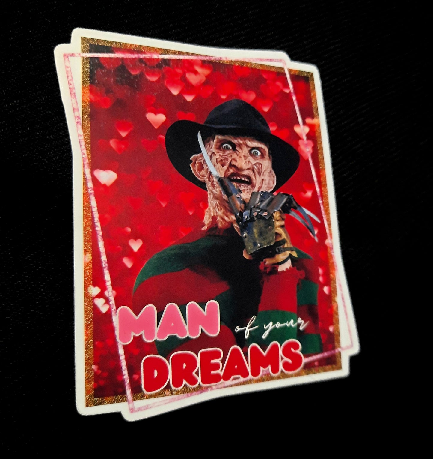 Freddy Krueger Valentine Sticker