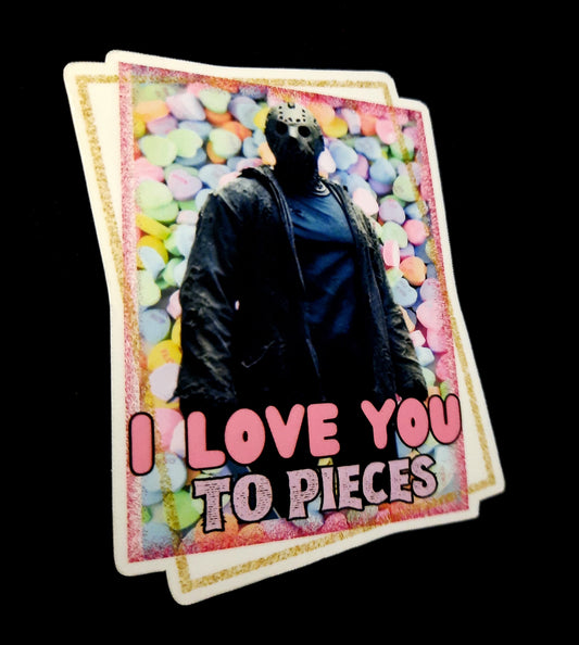 Jason Voorhees Valentine Sticker