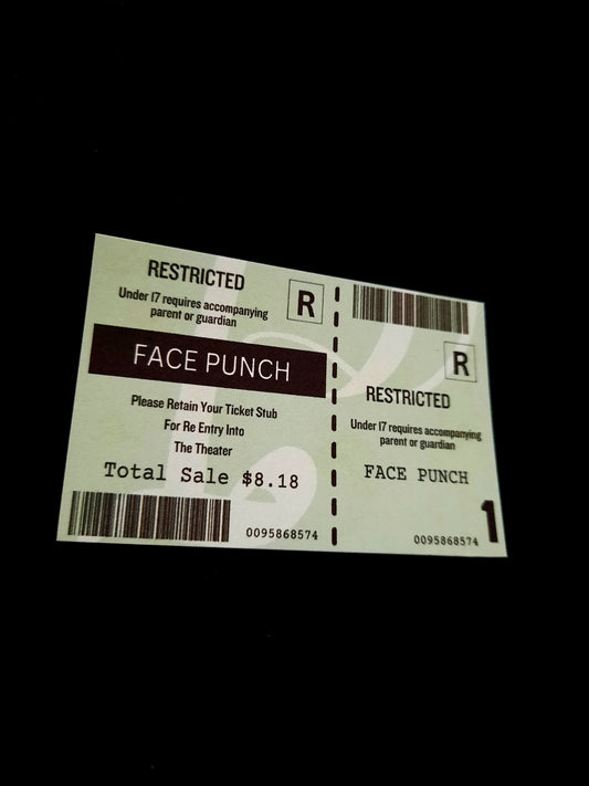 Twilight Movie Prop Ticket Face Punch