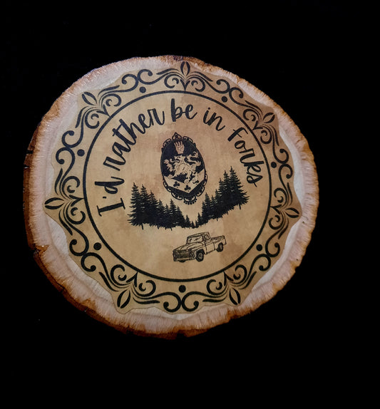 Twilight Forks Washington Wood Decor