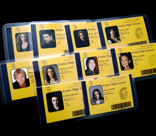 Twilight Forks High School Student ID Cards-Set of 10