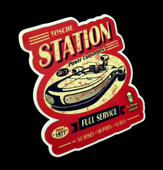 Star Wars Tosche Station Sticker