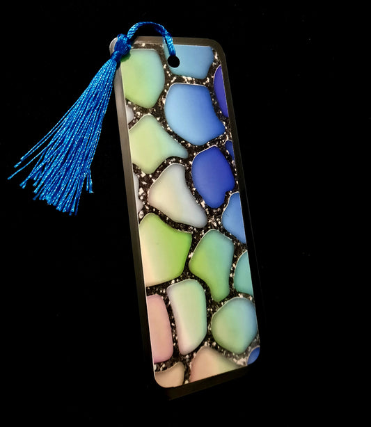 Pastel and Glitter Bookmark