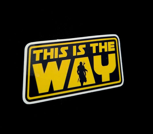 This is the Way Mandalorian Sticker