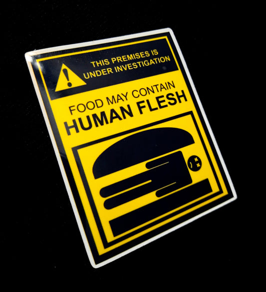Food May Contain Human Flesh Bob's Burgers Sticker