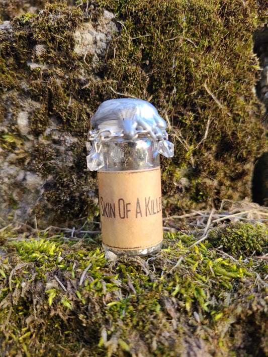 Skin of a killer glass mini bottle