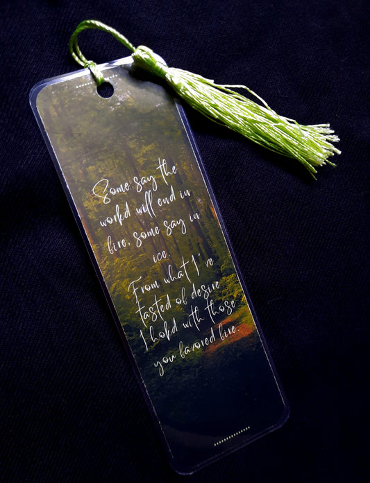 Twilight Robert Frost bookmark