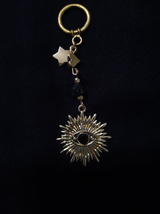 Gold Evil Eye Keychain