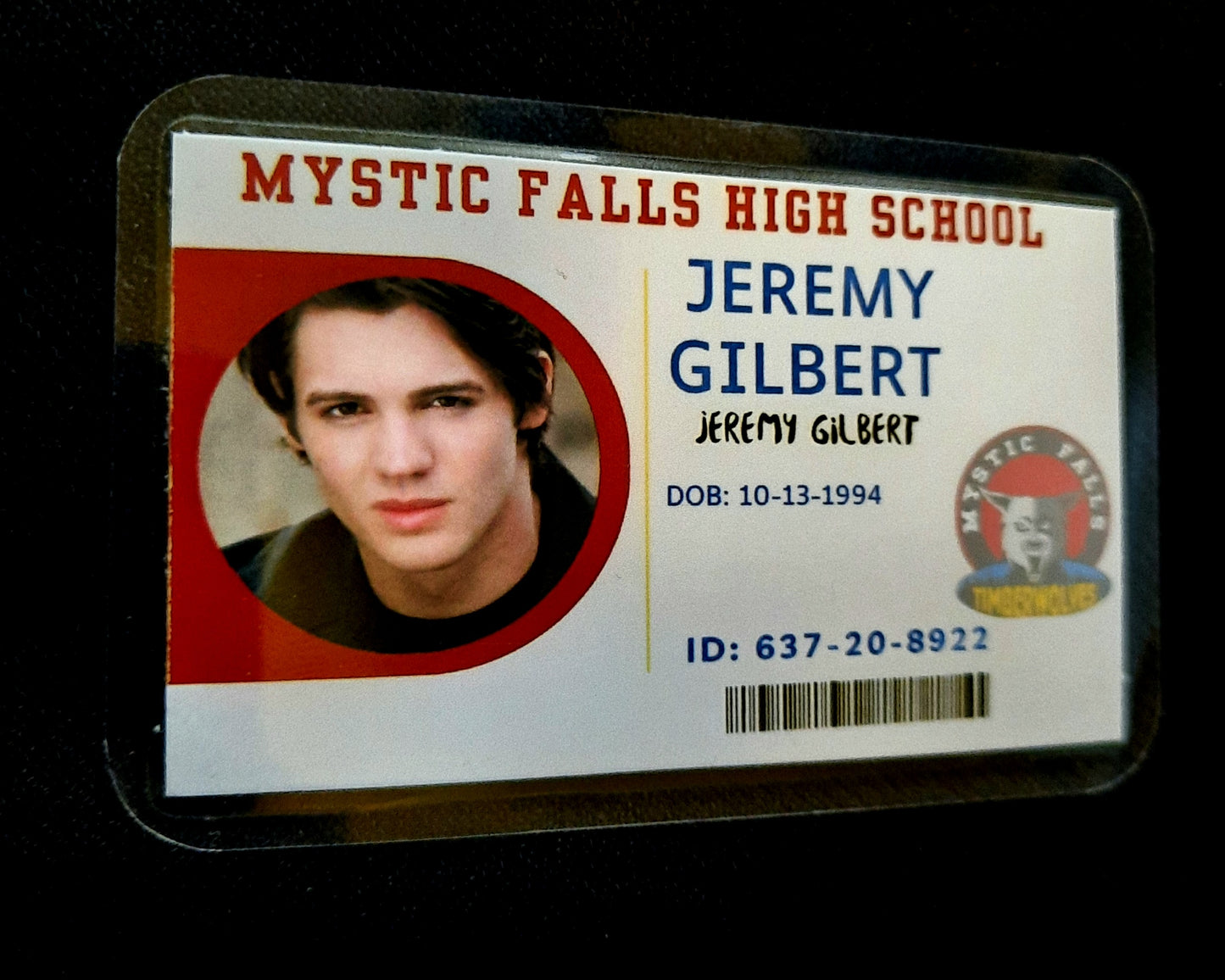 Mystic Falls High School Student ID Cards