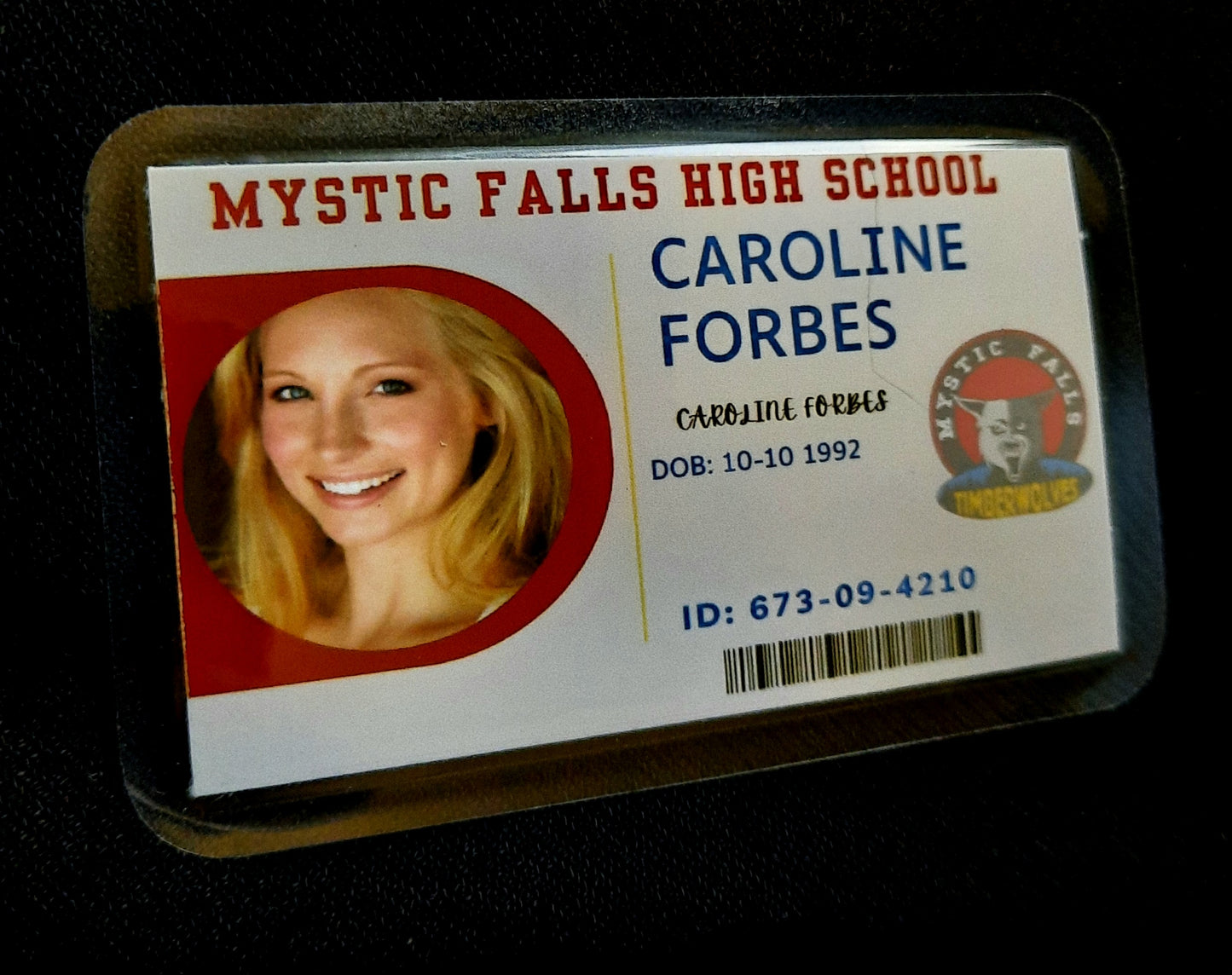 Mystic Falls High School Student ID Cards