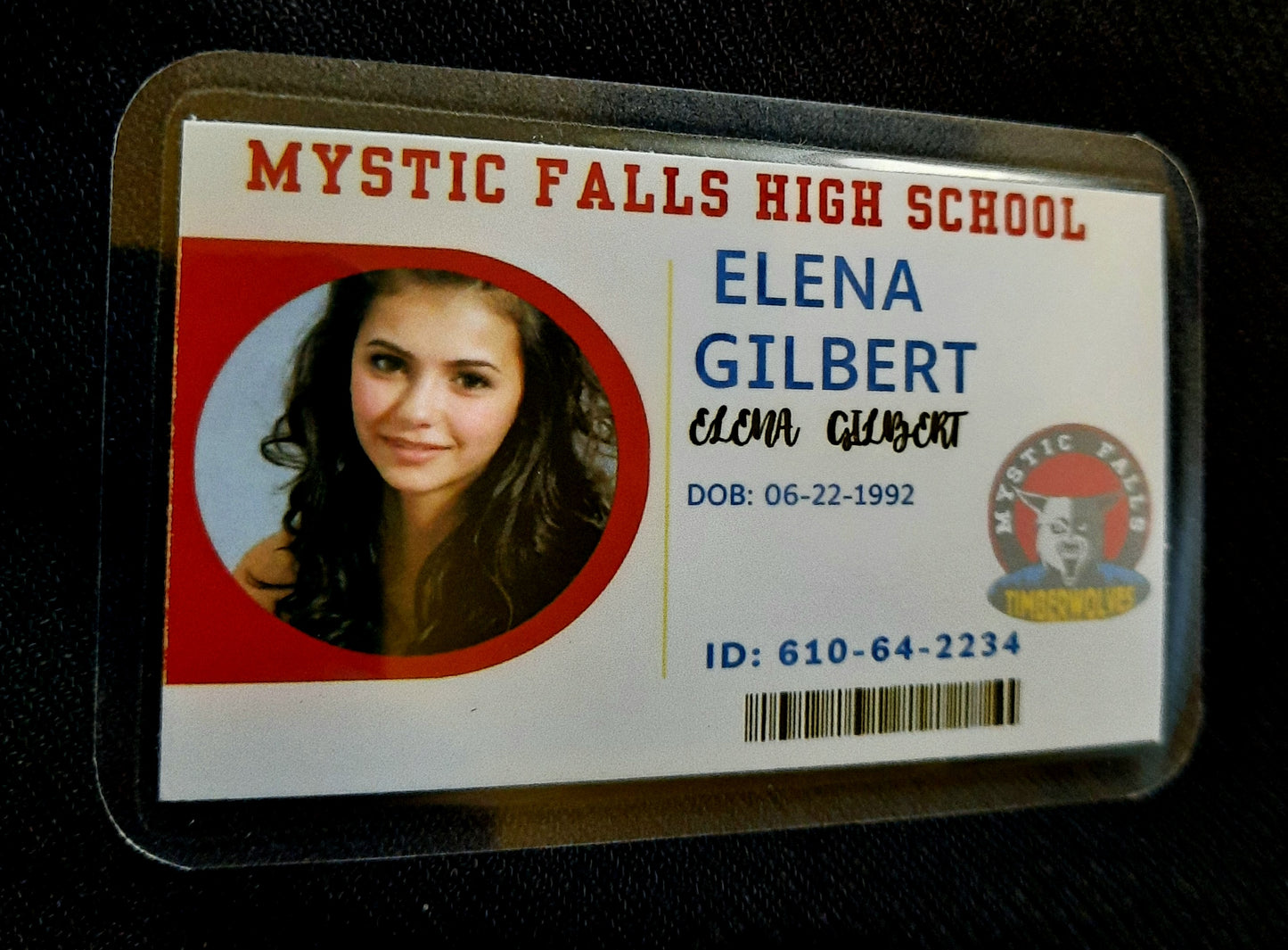Mystic Falls High School Student ID Cards