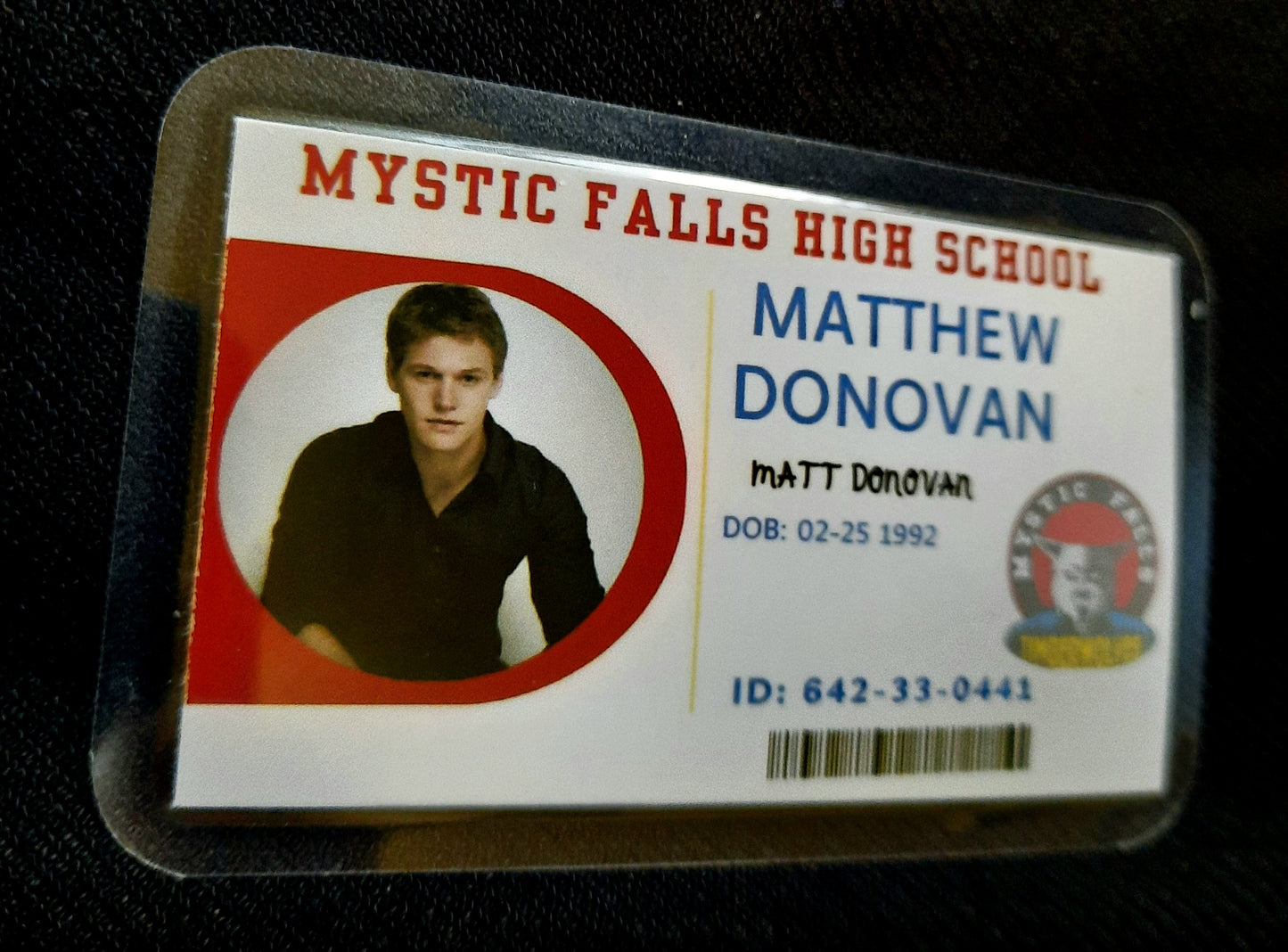 Mystic Falls High School Student ID Cards