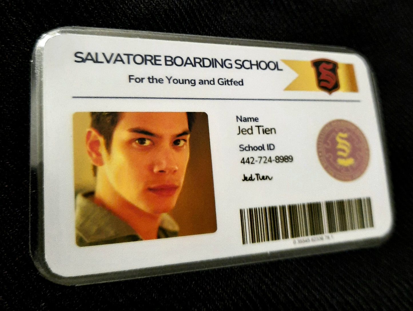Salvatore Boarding School ID Card
