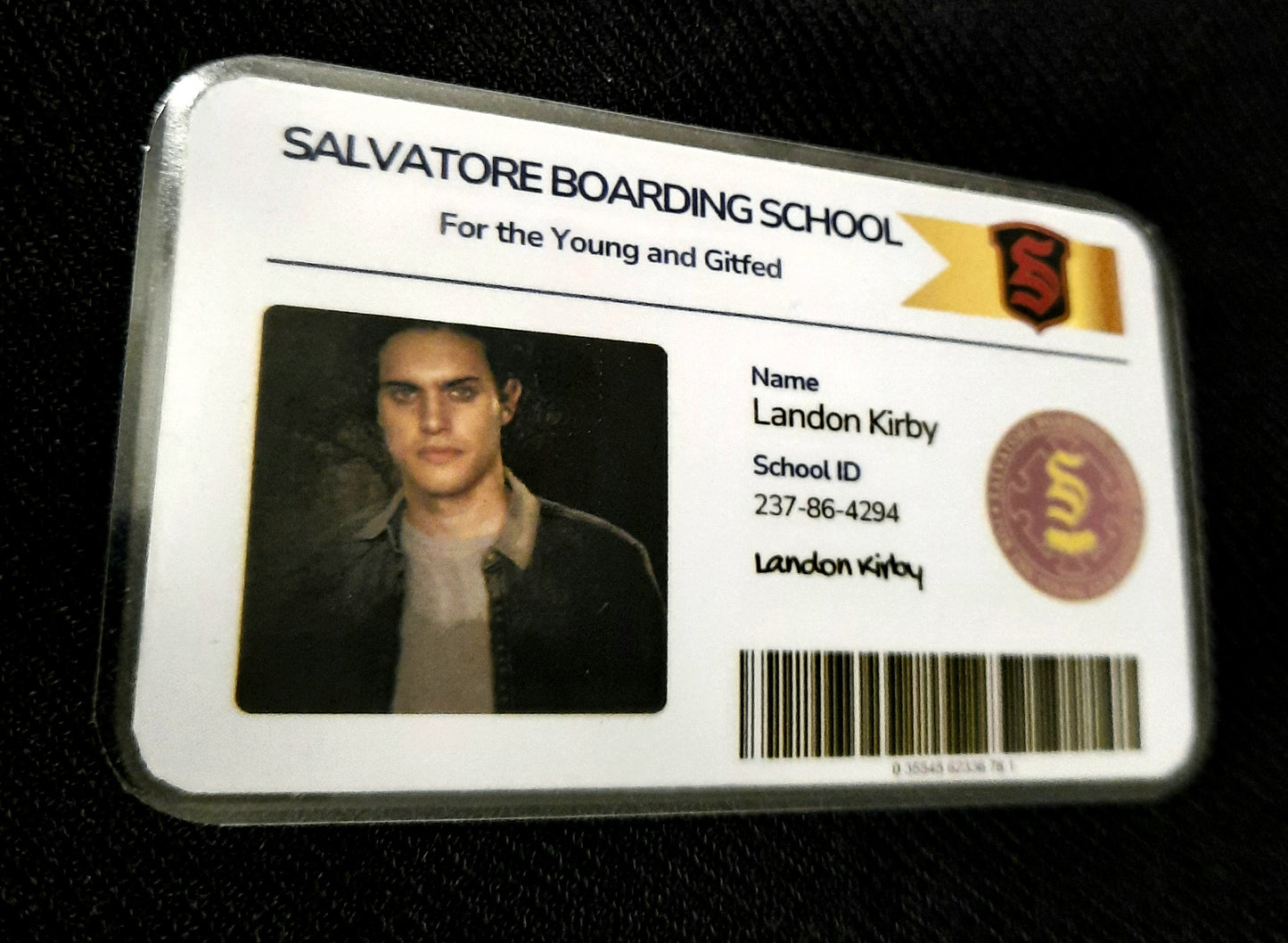 Salvatore Boarding School ID Card