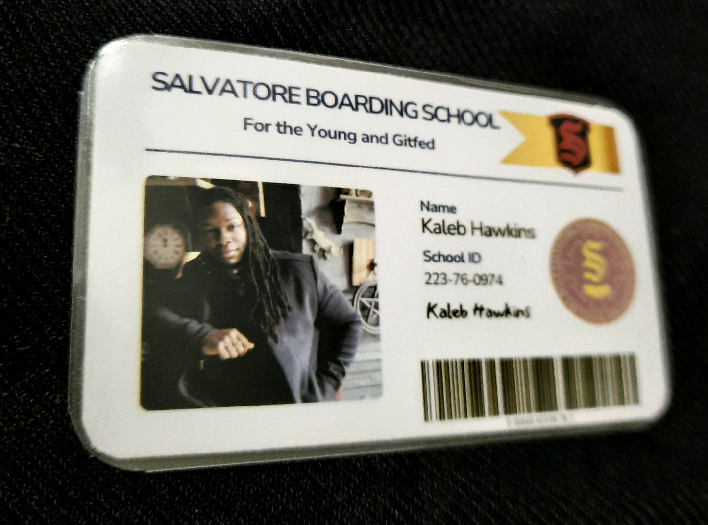 Salvatore Boarding School ID Card