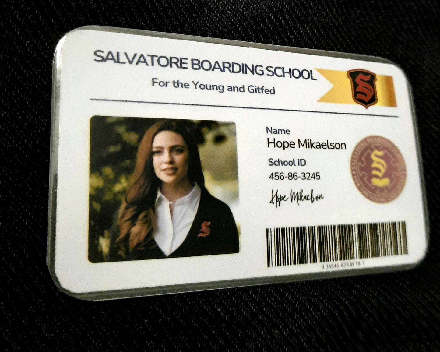 Salvatore Boarding School ID Card