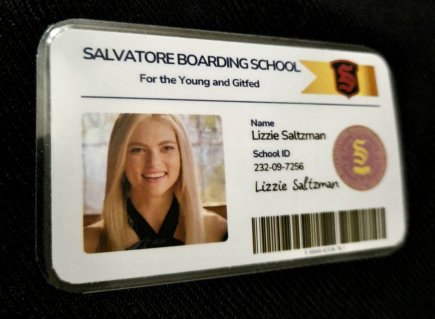Salvatore Boarding School ID Card