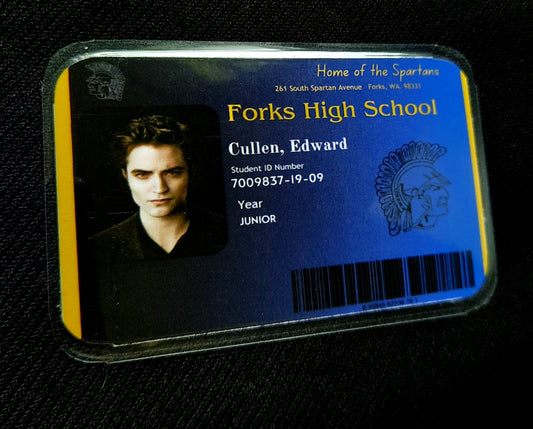 Edward Cullen Student ID Card