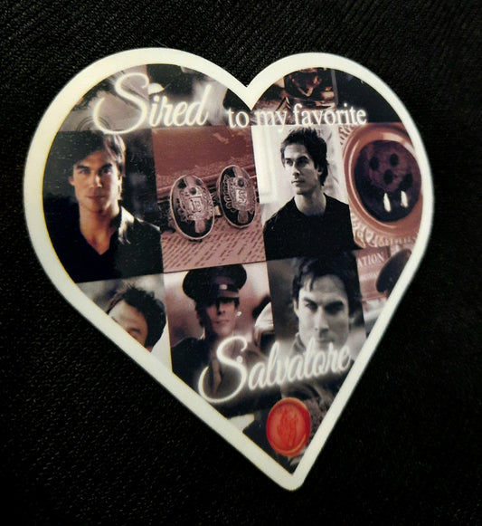 Sired to Damon Salvatore Sticker