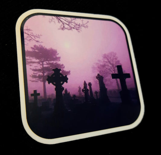 Purple Graveyard Sticker