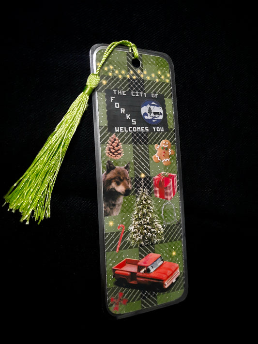 Christmas in Forks bookmark