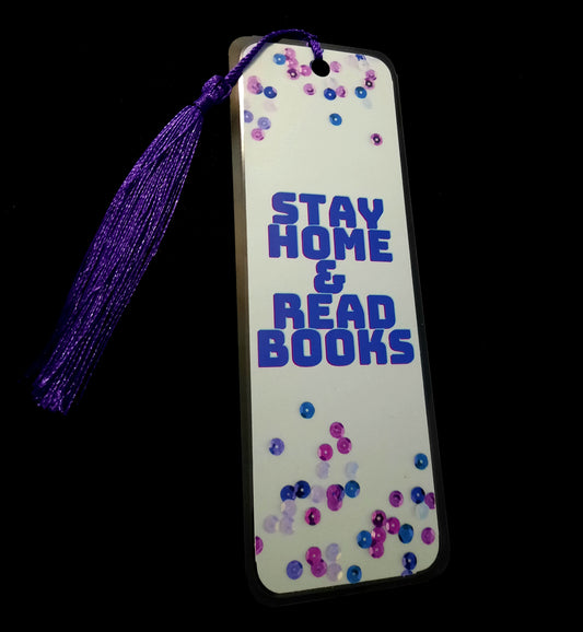 Stay Home and Read Bookmark