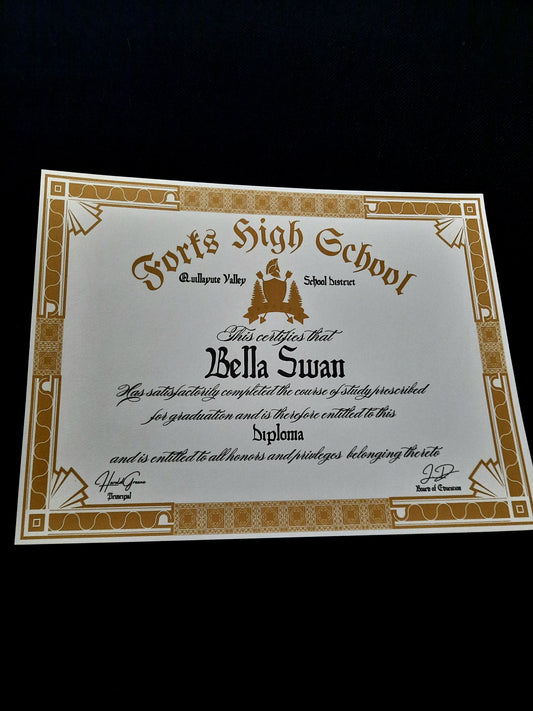 Bella Swan's High School Diploma