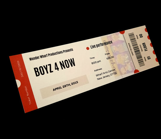 Bob's Burgers Boyz4Now Concert Ticket Prop Replica