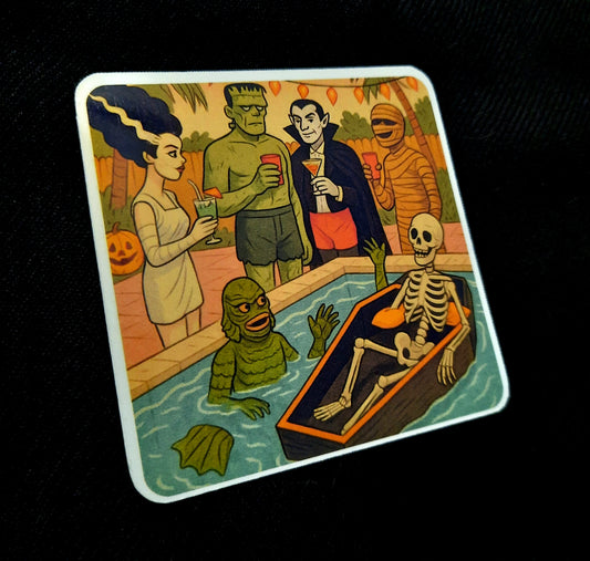 Monster Mash Pool Bash Sticker