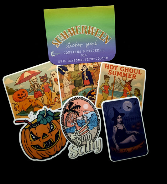 Summerween Sticker Pack-Set of 6