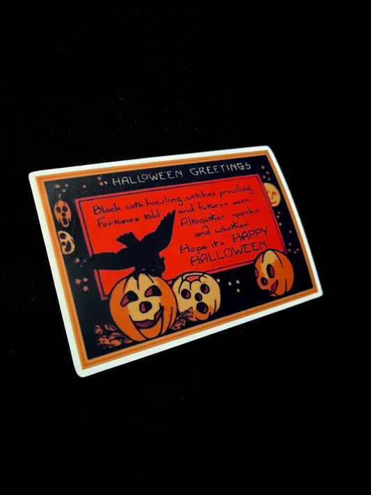 Halloween Greeting Sticker