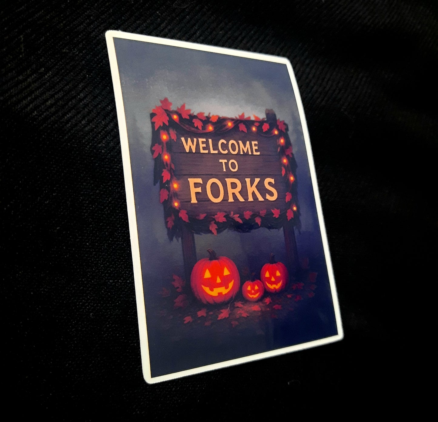 Twilight Forks Halloween Sticker