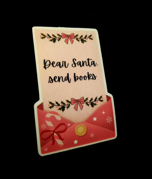 Dear Santa, Send Books Sticker