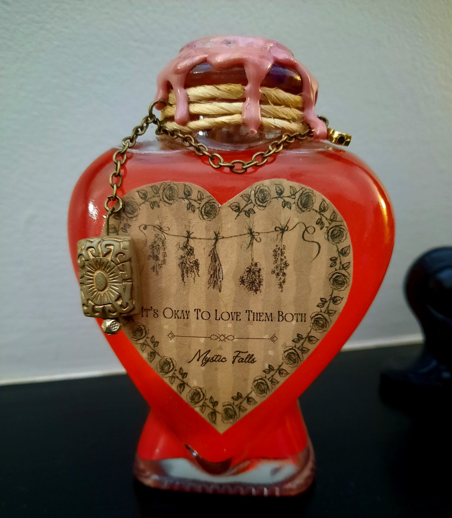 It's Okay To Love Them Both glass bottle