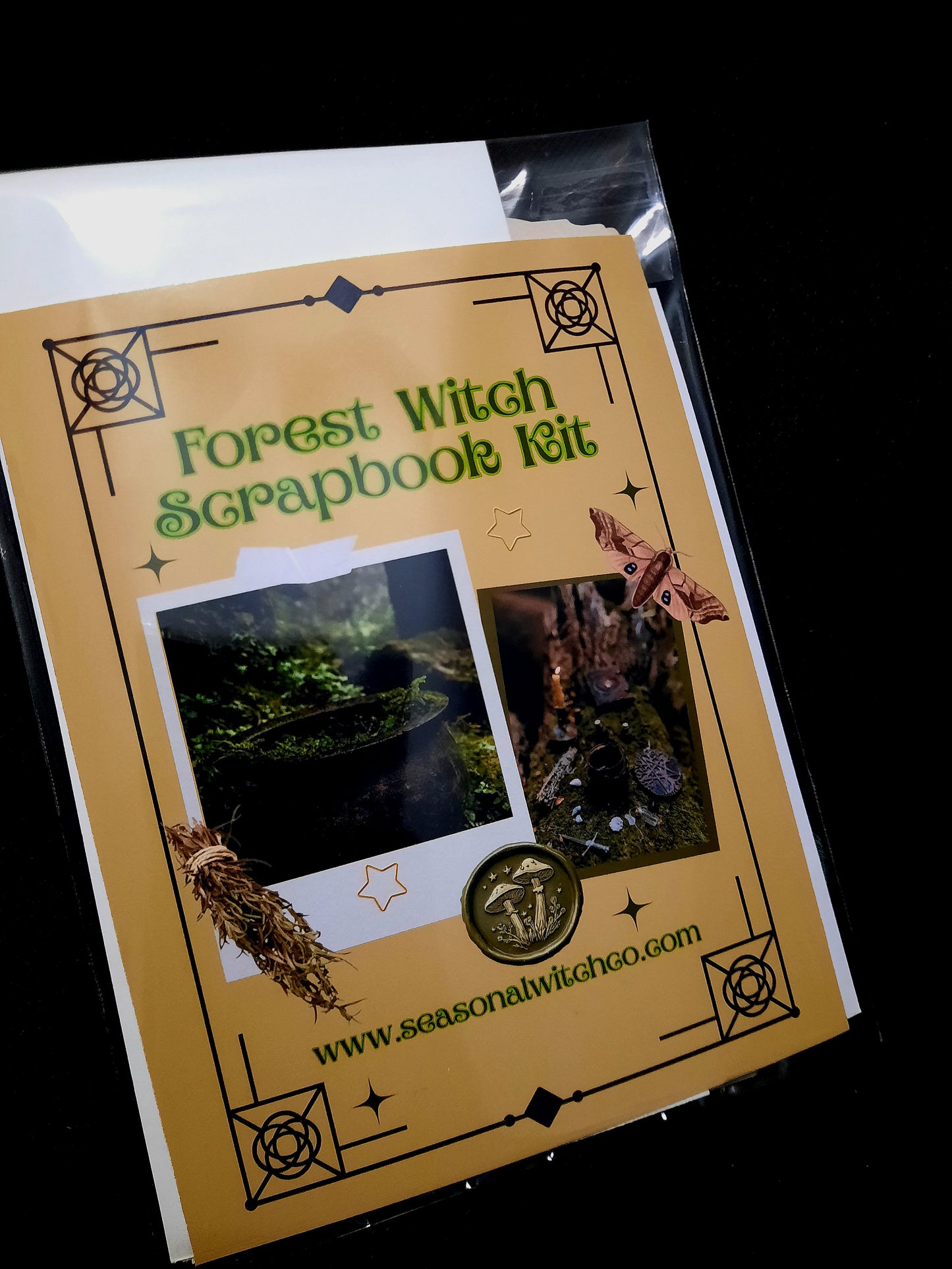Forest Witch Scrapbook Kit | 39 Piece Curated Scrapbook Collection