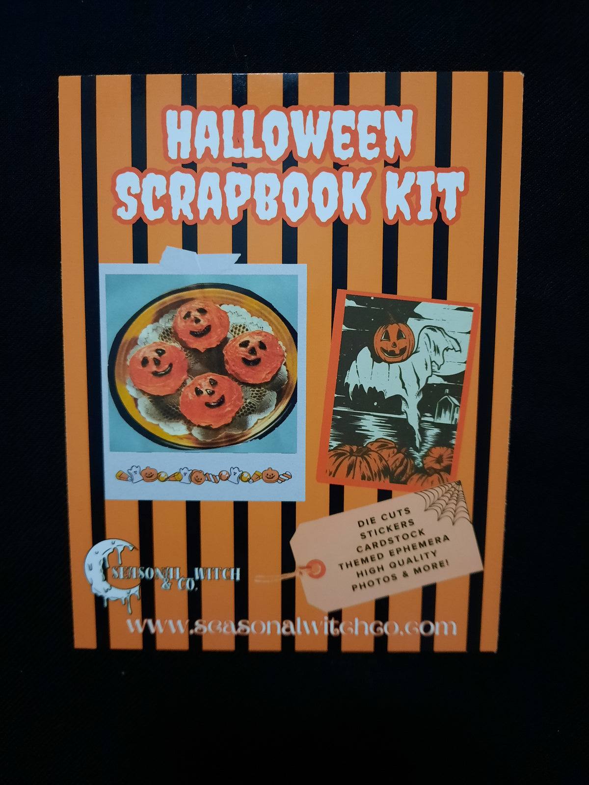 Vintage Halloween Scrapbook Kit | 40+ piece Ephemera