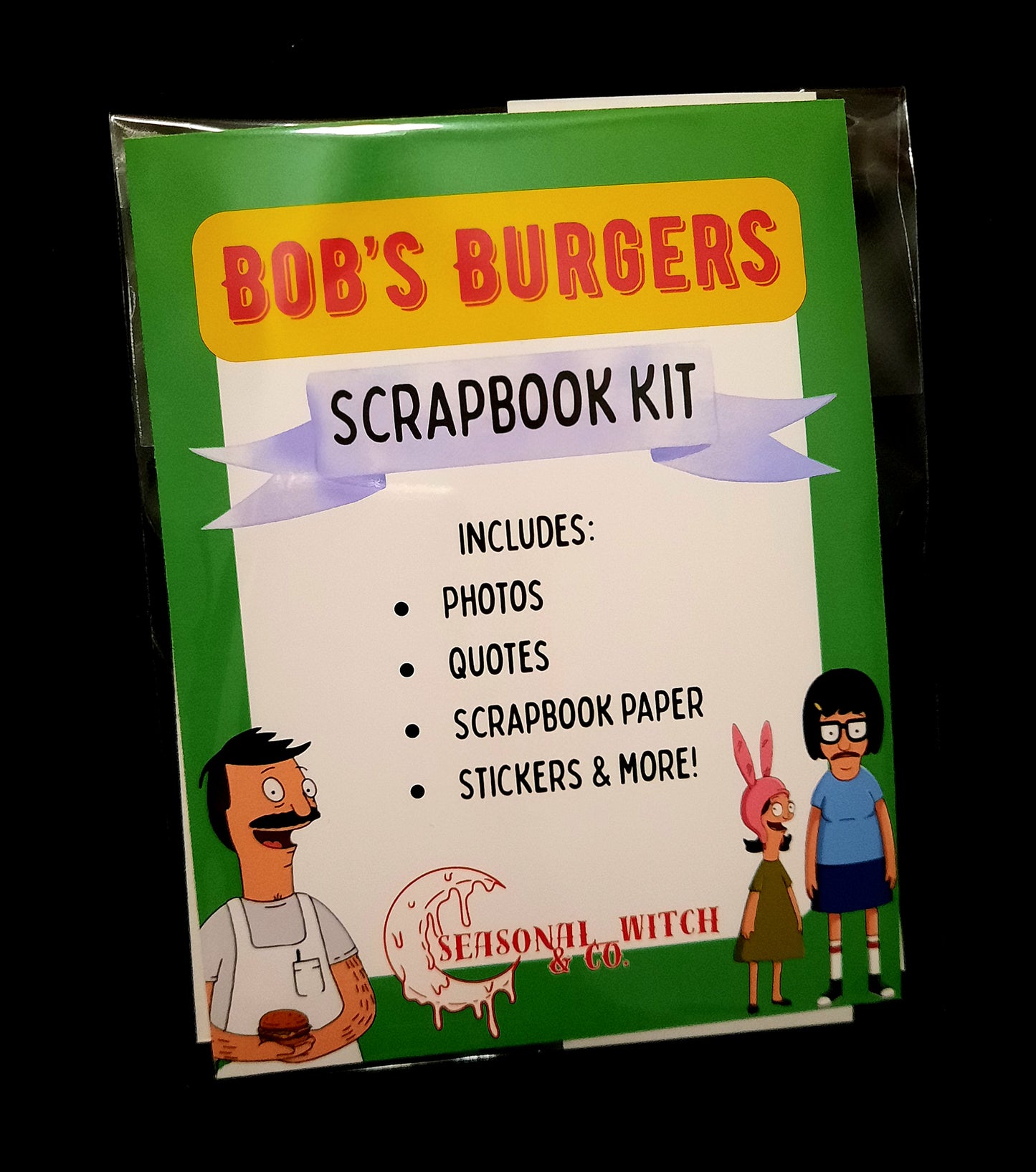 Bob's Burgers Scrapbook Kit | Bob's Burgers Paper Ephemera