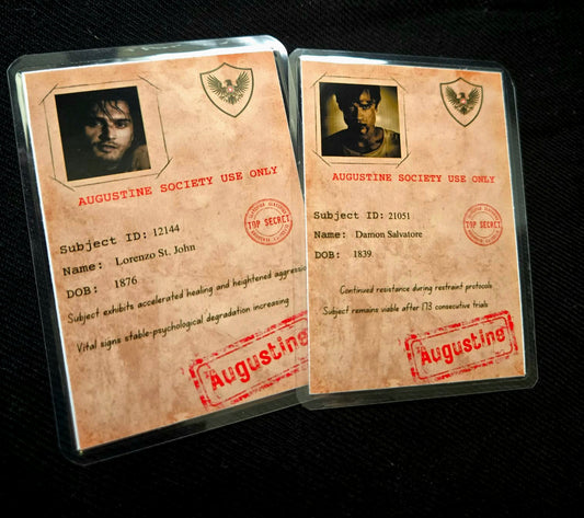 Vampire Diaries Augustine Society Collector Cards