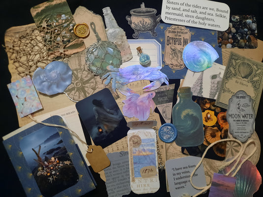Sea Witch Ephemera Kit | Ocean-Themed Junk Journal Collection
