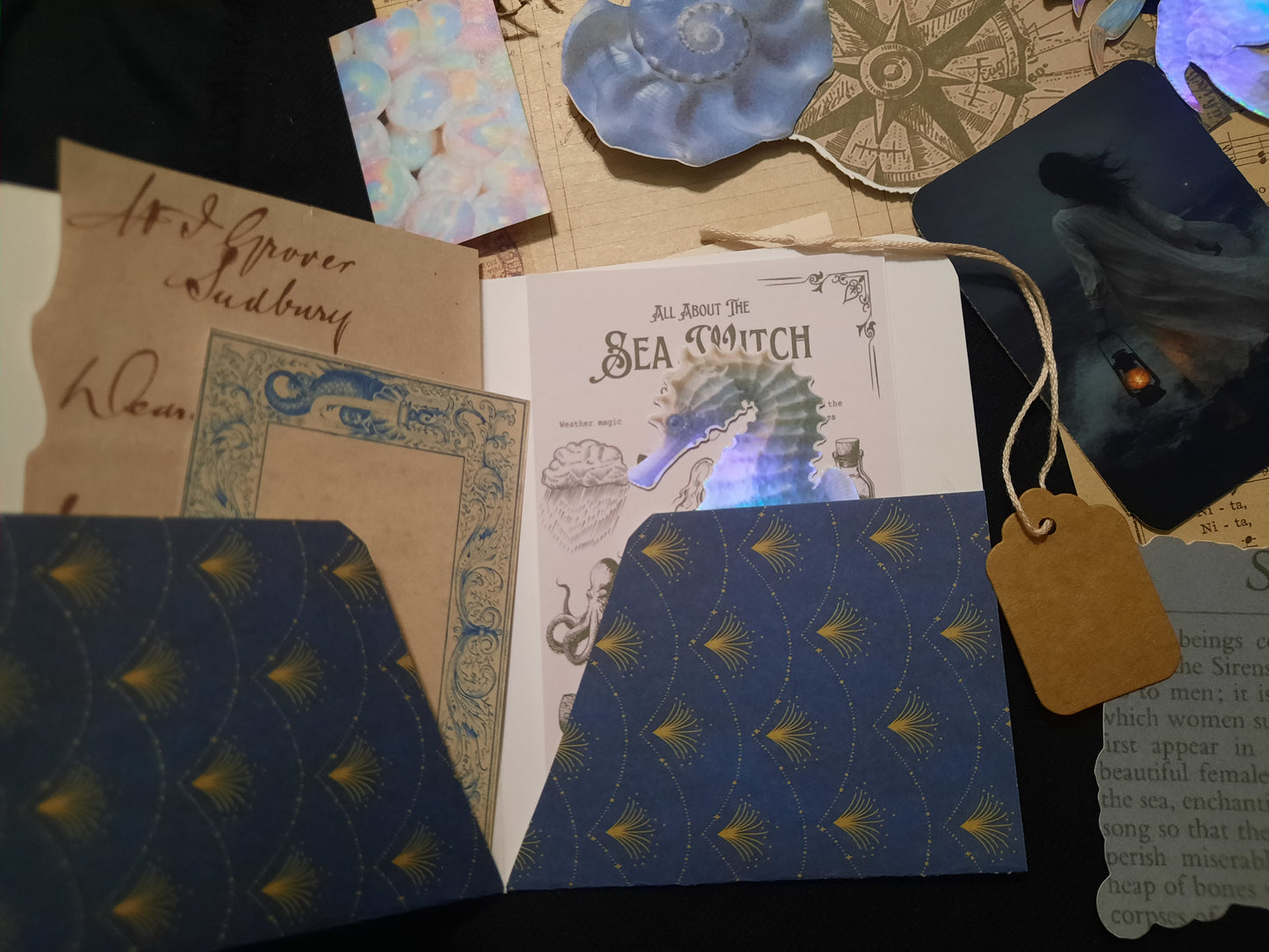 Sea Witch Ephemera Kit | Ocean-Themed Junk Journal Collection