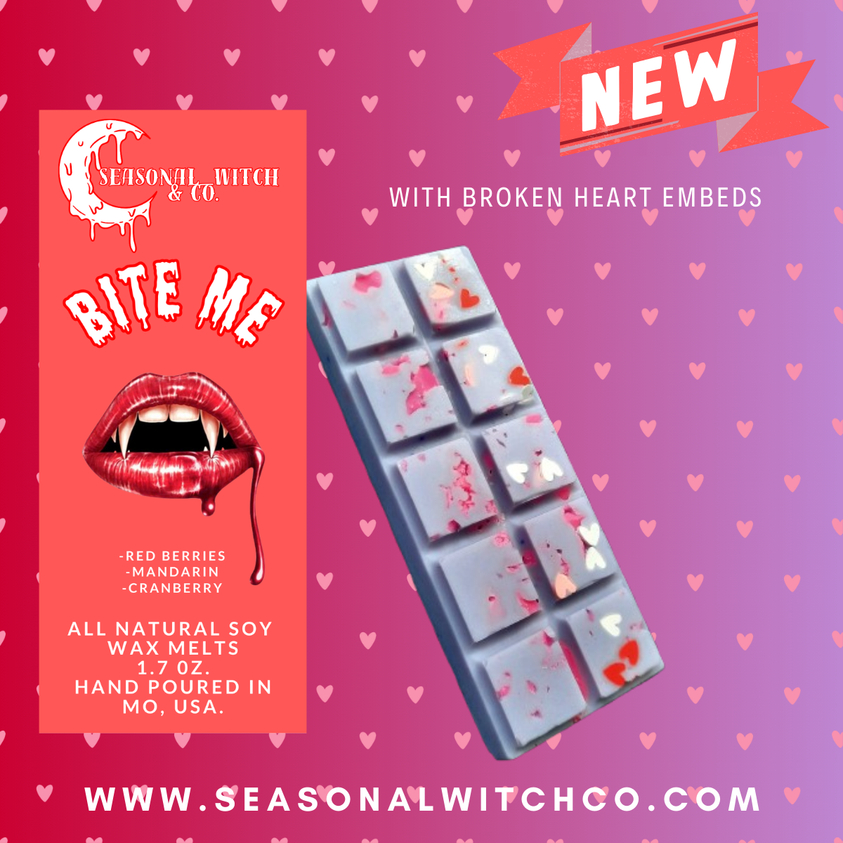 Bite Me Wax Melts The Vampire Diaries
